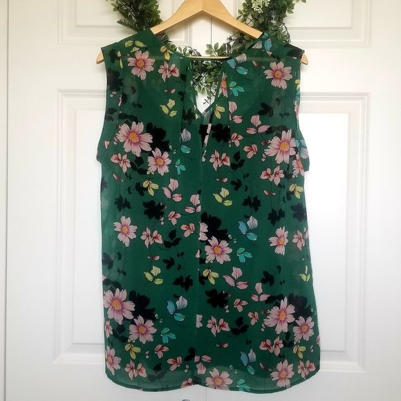 EUC CAbi Shadow Blouse & Cami- Size Large - Picture 2 of 6